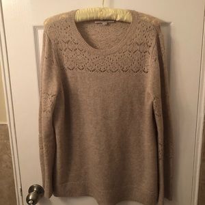 LOFT Perforated/Eyelet Sweater